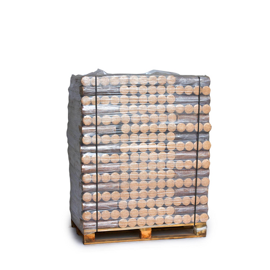 Buchenbriketts rund ohne Loch