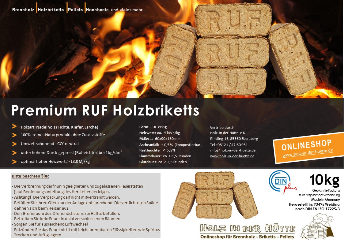 Einleger-Premium-RUF-Briketts