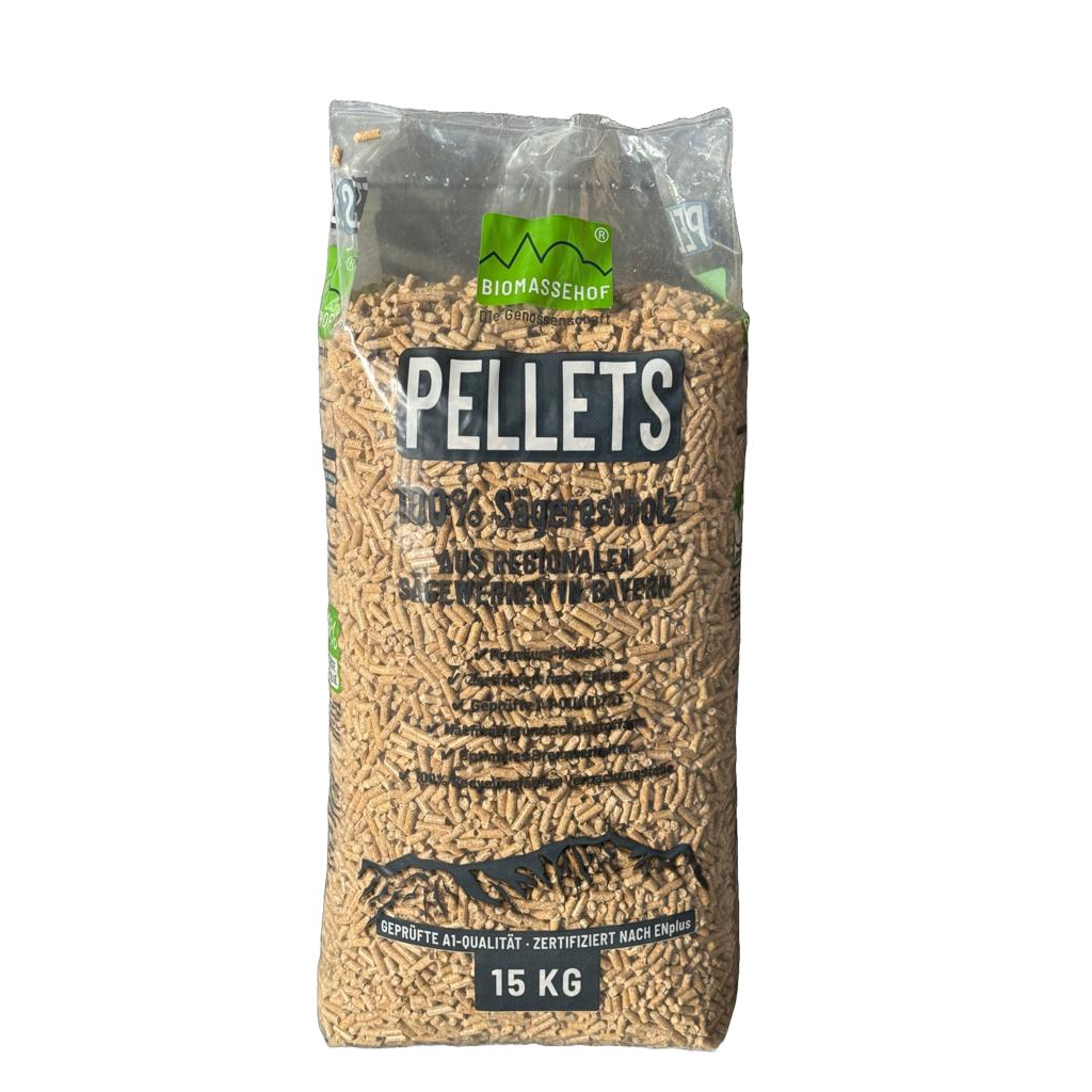 Premium Pellets (100% Holz aus Bayern; 495 kg) – Holz in der Hütte Premium Pellets (100% Holz aus Bayern; 495 kg) – Holz in der Hütte
