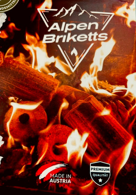 Alpenbriketts rund mit Loch (je 960kg Palette) Sonderposten