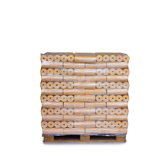 Premium Rundholzbriketts 960 kg – Ø 90 mm Fichte/Kiefer Bayern