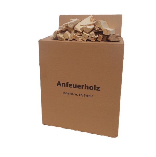 Anfeuerholz in 16,5dm Karton
